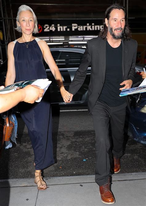 Keanu Reeves Alexandra Grant Hold Hands While Attending Broadway Show