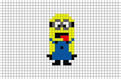 Minion Pixel Art Pixel Art Pixel Art Templates Pixel Art Design