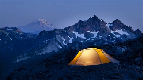 Parque Nacional Monte Rainier Fondo De Pantalla De Camping Hd