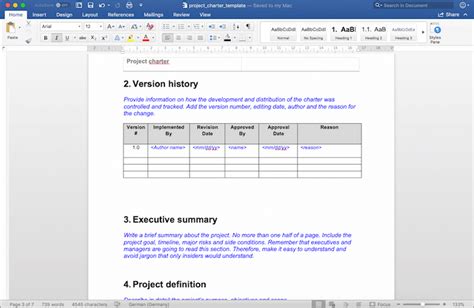 Using The Project Charter Template Tactical Project Manager