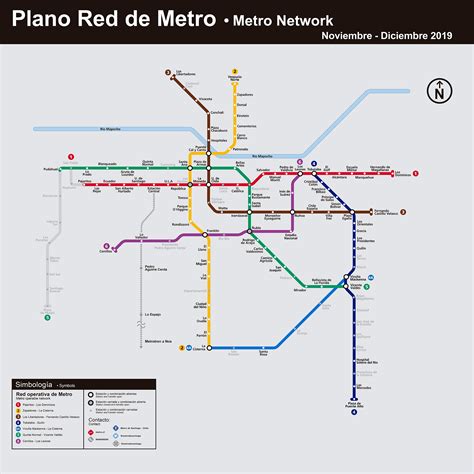 Plano De Red Tu Viaje Metro De Santiago