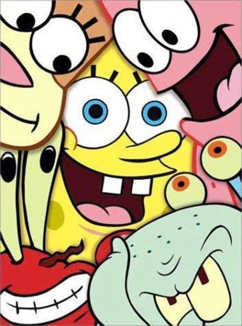 200872218571119673、海ಲ来自黑小夜joy的图片分享 堆糖 Spongebob Drawings Cartoon
