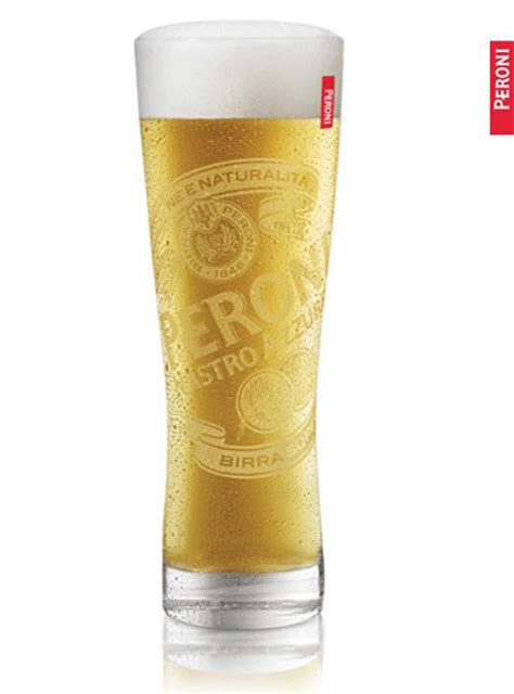Personalised Engraved Branded 1 Pint Peroni Lager Beer Glass With T
