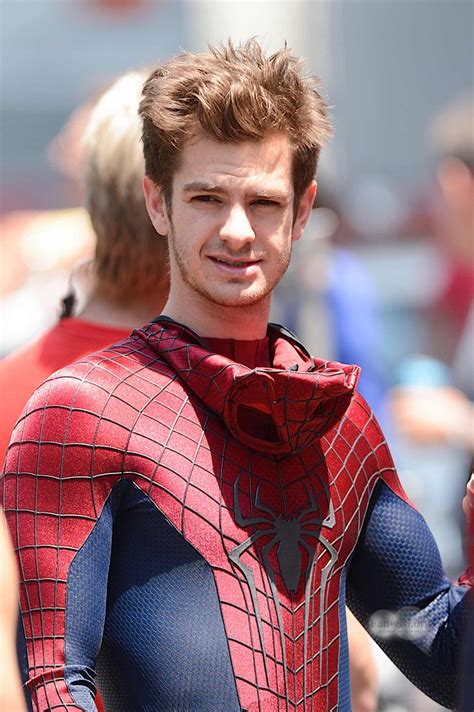 Andrew Garfield On THE AMAZING SPIDER MAN 2 Set Lindsey Grande Farris