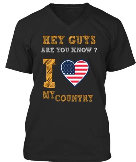 I Love My Country T Shirt Shirts Mens Tops