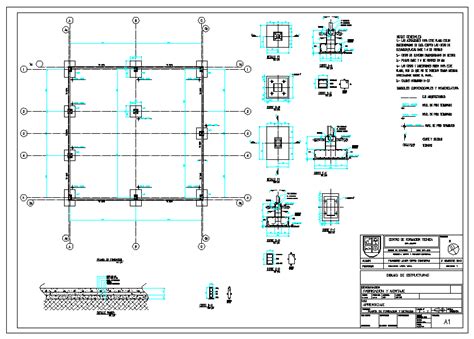 Foundation Plan Cadbull