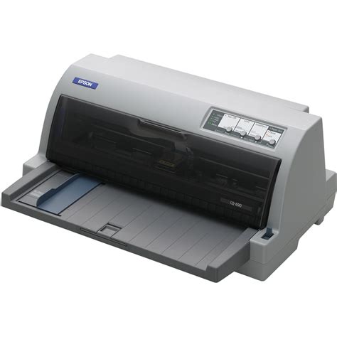 The epson lq 690 is a flexible printer that you can use for continuous printing, and it supports cut sheets, envelopes, cards, and labels. Epson LQ-690 A4 Mono Dot Matrix Printer - C11CA13051
