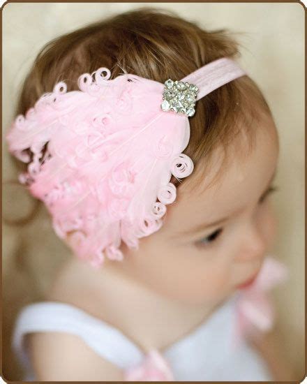 Pink Feather Headband Baby Feather Headband Wedding Etsy Feather