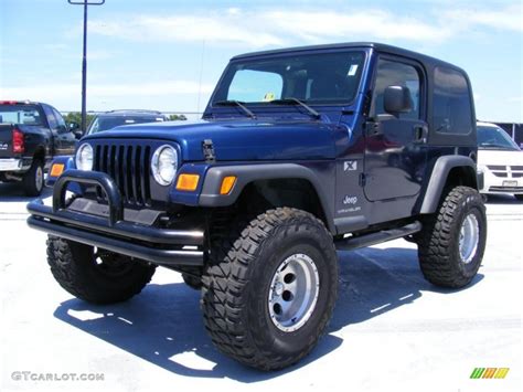 Browse the new wrangler today to learn more. 2004 Patriot Blue Pearl Jeep Wrangler X 4x4 #31257116 ...