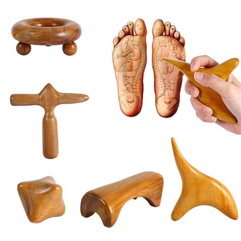 Cw Thai Massage Wooden Tools Traditional Reflexology Foot Stick Palm Massager P Ebay