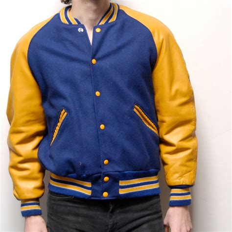 Letterman Blue And Yellow Leather Teen Wolf Jacket