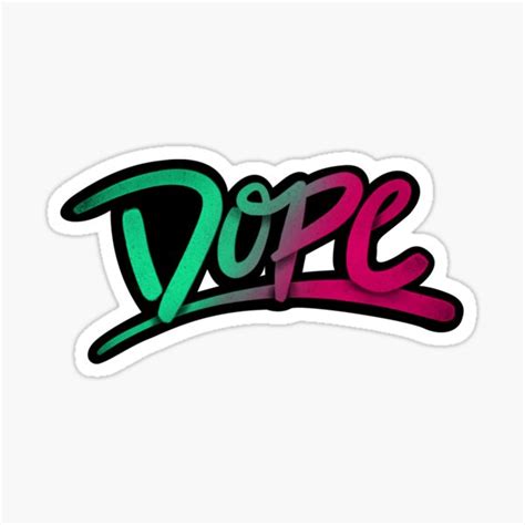 Dope Word Stickers Redbubble