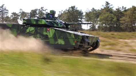mbda and bae systems demonstrate akeron mp missile on cv90 infantry fighting vehicle