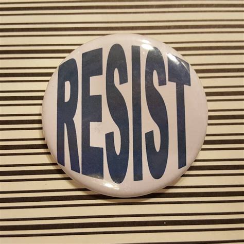 Resist Button Etsy
