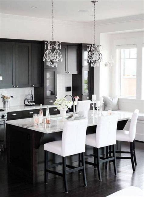 Glass fronts, stainless steel appliances, granite countertops and slate floors define modern kitchen interior design ideas. 30 Monochrome Kitchen Design Ideas