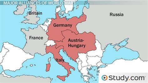 World War 1 Map Of Alliances