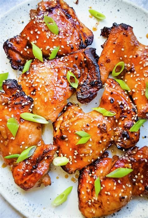 Asian Glazed Chicken Thighs Kays Clean Eats Easy And Delicious