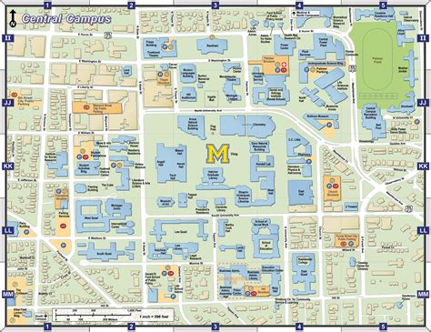 University Of Michigan Map Pdf United States Map