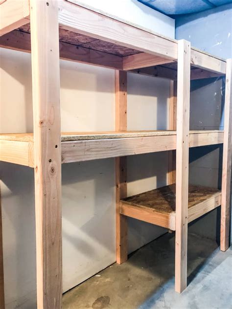 Hanging garage shelf, 10 great overhead storage ideas for the garage. garage: How To Build Garage Shelving Easy Cheap And Fast ...