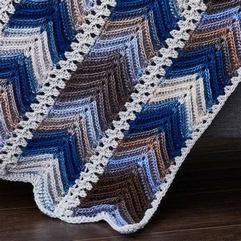 Mary Maxim Chevron Panels Throw New Items A Beautiful Design To