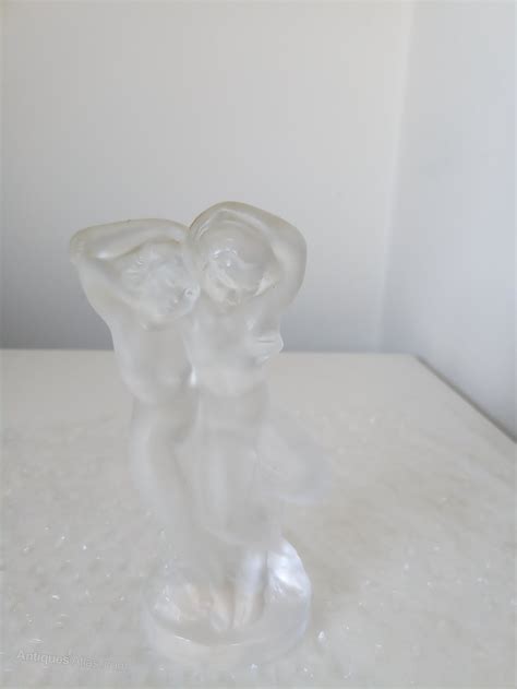 Antiques Atlas A Lalique Crystal Le Faune Nude Lovers Figurine