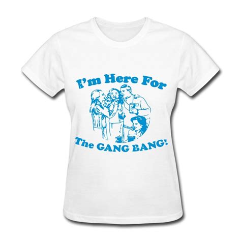 2014 Summer Style Cotton T Shirt Women Gangbang Designed T For Ladys