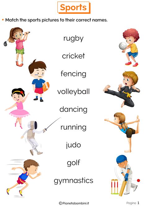 L'inglese è una lingua con un vocabolario molto più esteso di quello che possa sembrare; Sport in Inglese: Esercizi per la Scuola Primaria ...