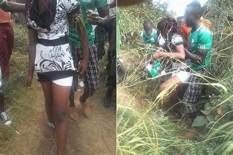 Kenyan Football Fans Sexually Assault A Lady Inside Bush Pics Foreign Affairs Nigeria