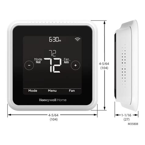 Honeywell Home Rth8800wf T5 Smart Blackwhite Thermostat With Wi Fi