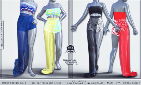 Second Life Marketplace R2a Female Beach Outfit Whud