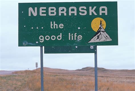 Which States Border Nebraska Worldatlas