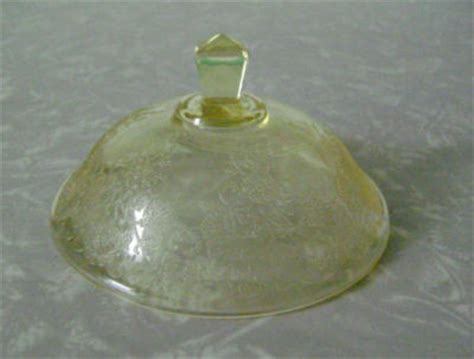 Vintage Hazel Atlas Glass Florentine No Butter Dish Lid Only