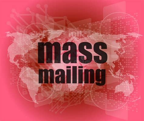 Mass Mailing Email Illustration Design Stock Illustration