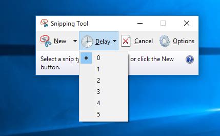 Windows Tutorials Delay Option In Snipping Tool