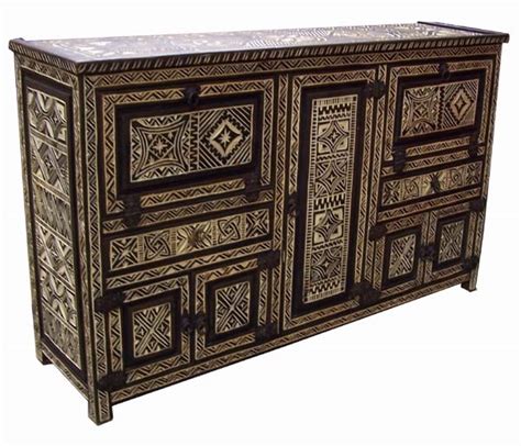 African Cabinet African Buffet African Armoire African Carved
