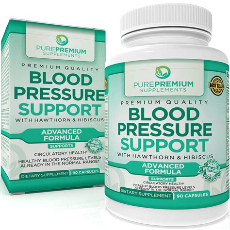 Buy Purepremium Blood Pressure Supplements With Hawthorn Hibiscus