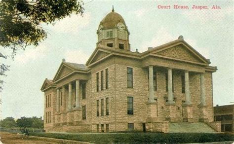Jasper Courthouse Walker County Alabama Old Photos