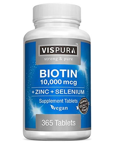 Biotin 10000 Mcg Zinc Selenium Pure Vegan And Extra Strong Best