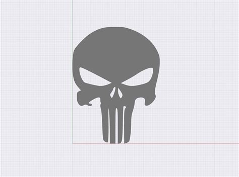The Punisher Skull Logo By Toxicmaxi Download Free Stl Model