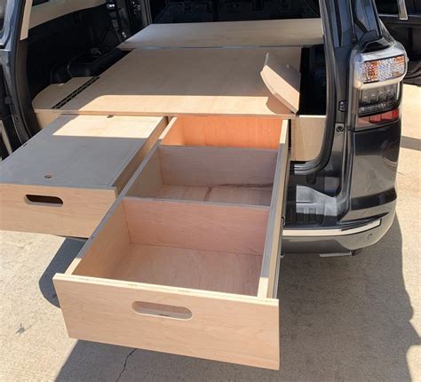 A great way to have some extra storage! DIY Drawer System Plans for the 5th Gen 4Runner - Just ...