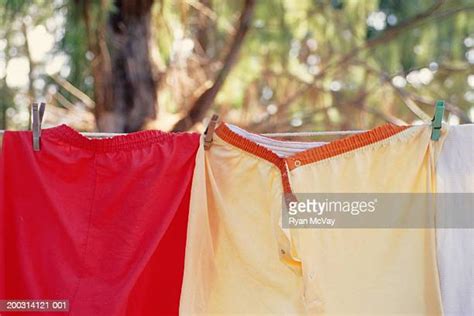 Clothes Hanging On A Line Photos And Premium High Res Pictures Getty