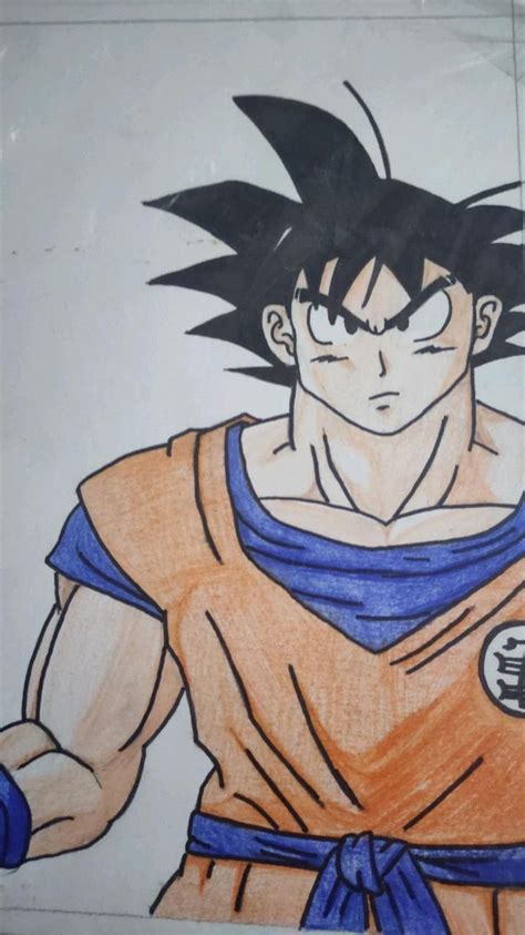 Goku Uma Obra Prima Desenho Faça Você Mesmo