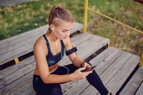 Girl Runner Happy Jogging Raised Her Hands Up Stock Photos Free