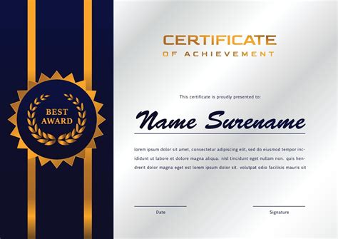 Certificate Design Template For Achievement And Appreciation 2122066