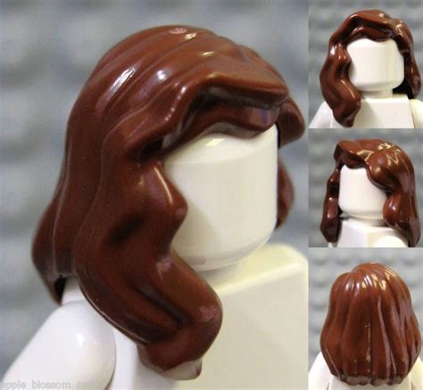 Lego 9 hair wig for boy man minifigure tan blonde brown grey black beard ginger. Details about NEW Lego Girl Minifig Long BROWN HAIR ...
