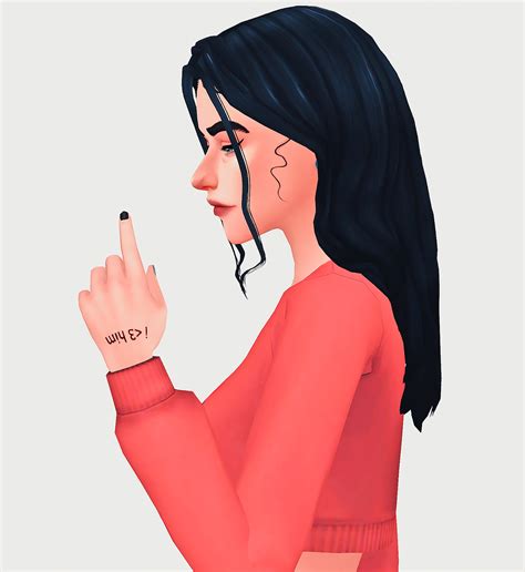 Downloable Tattoo On Hand Sims 4 Mm Cc Sims 4 Mm Maxis Match