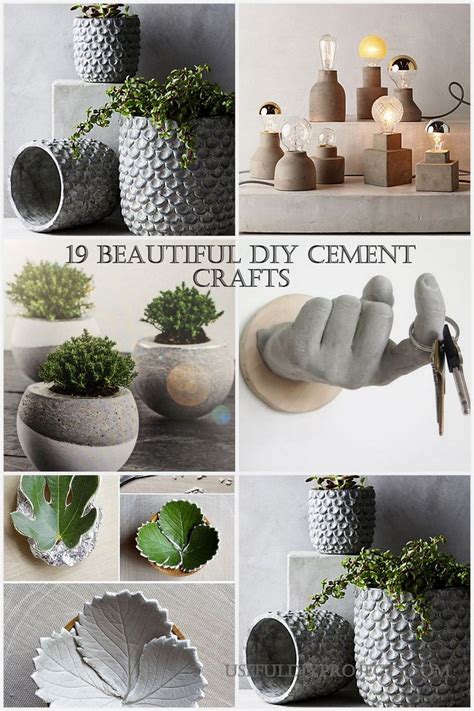 19 Beautiful Diy Cement Crafts To Add Diversity To Your Interior Decor Cement Crafts Diy