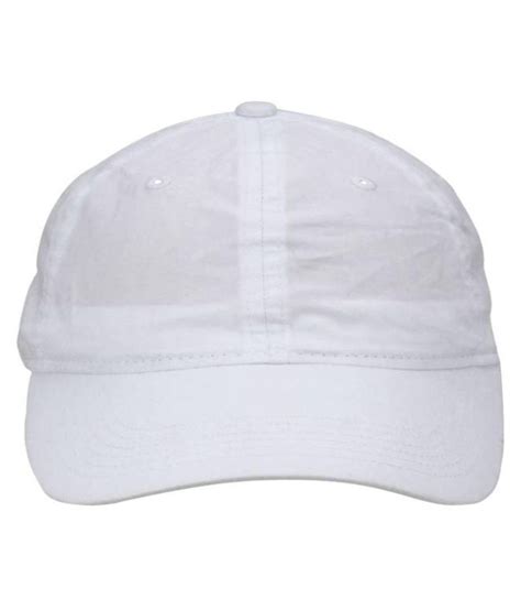Roy White Plain Cotton Caps Buy Online Rs Snapdeal