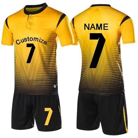 black and yellow soccer jersey sale soccer store in 2020 soccer uniforms design soccer
