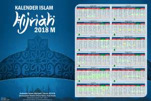 Tanggal Penting Beserta Kalender Islam Hijriyah Tahun 2018 M Cdr
